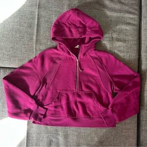Lululemon Magenta Half-Zip Oversized Scuba